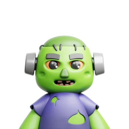Ilustracao 3 D Do Monstro De Frankenstein 3D Icon