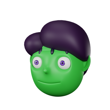 Cabeza de frankenstein  3D Icon