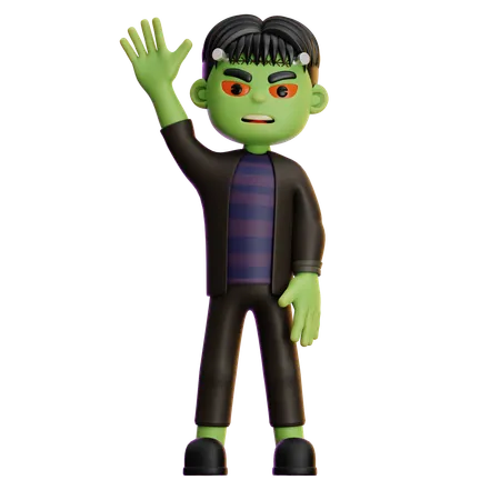 Frankenstein diga oi  3D Illustration