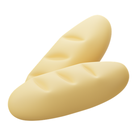 Französisches Brot  3D Icon