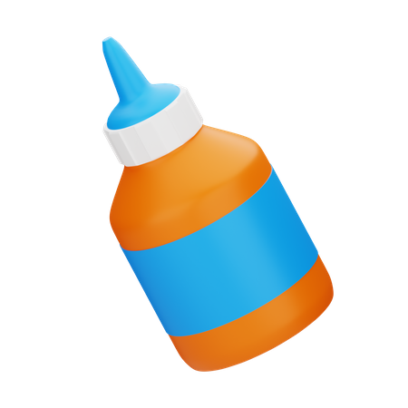 Frasco de cola  3D Icon