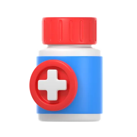 Frasco de medicina  3D Icon