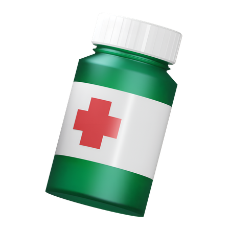 Frasco de medicina  3D Icon