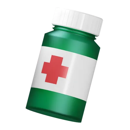 Frasco de medicina  3D Icon