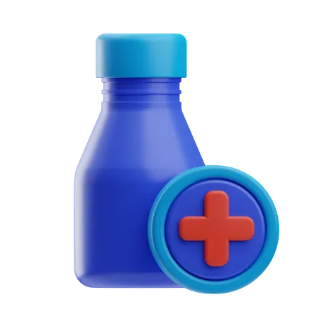 Frasco de medicina  3D Icon
