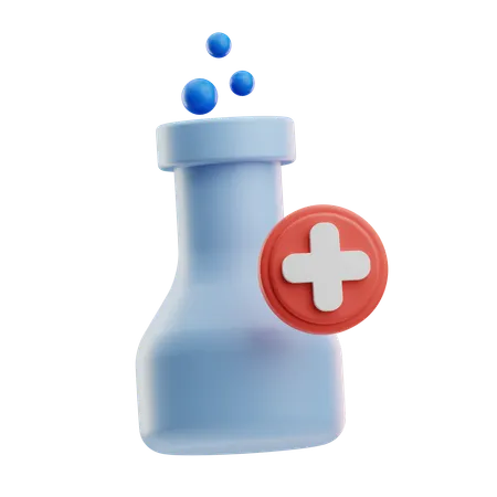 Frasco de medicina  3D Icon