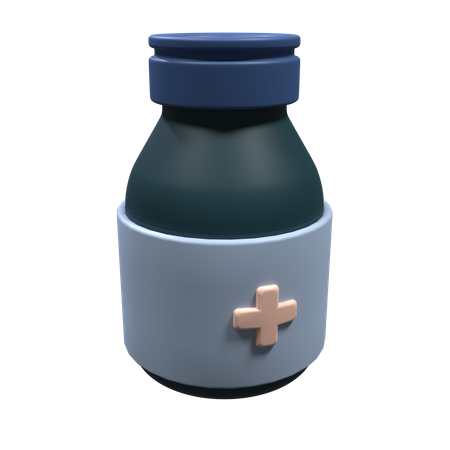 Frasco de medicina  3D Icon