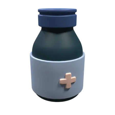 Frasco de medicina  3D Icon