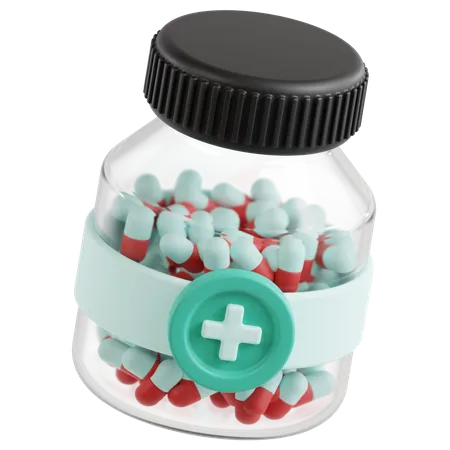 Frasco de medicina  3D Icon