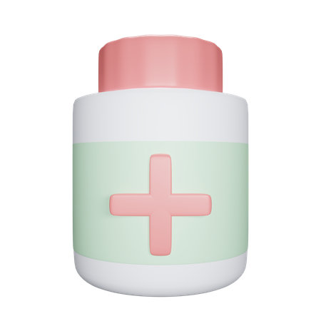 Frasco de medicina  3D Icon