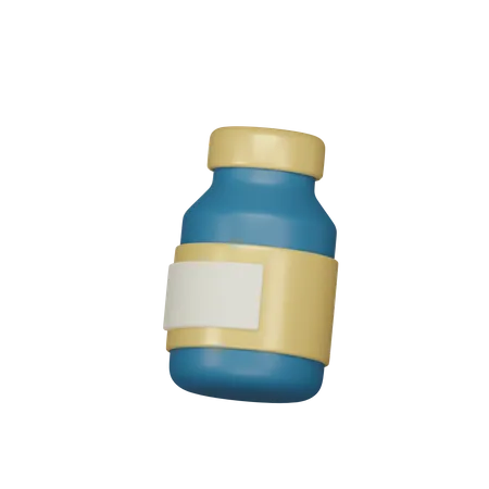 Frasco de pastillas  3D Icon