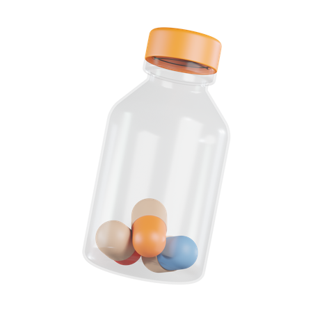 Frasco de pastillas  3D Icon