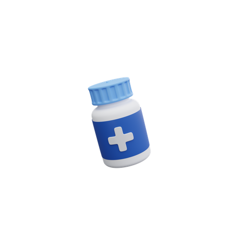 Frasco de pastillas  3D Icon