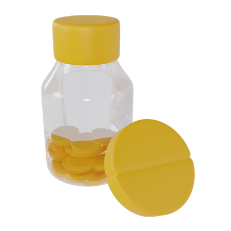 Frasco de pastillas  3D Icon