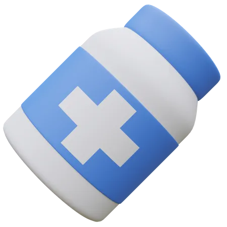 Frasco de remédios  3D Icon