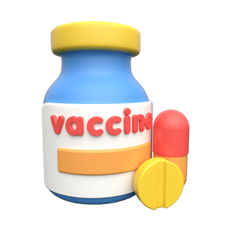 Frasco de vacina  3D Icon