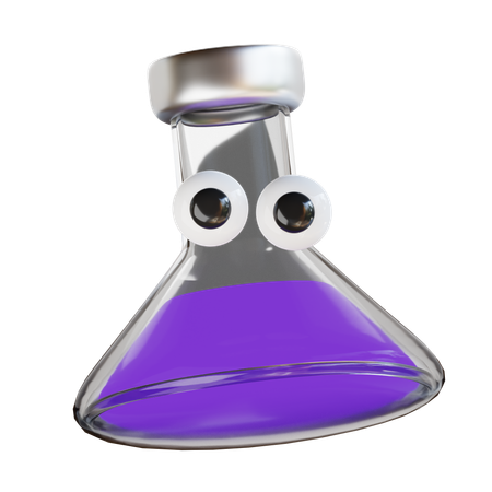 Frasco químico  3D Icon
