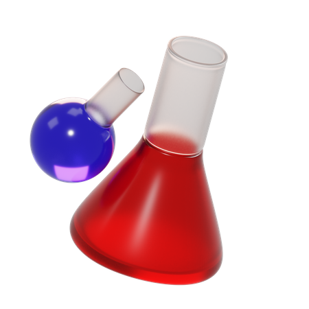 Frasco químico  3D Icon