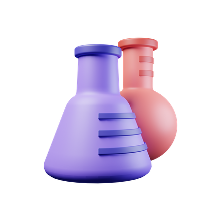 Frasco químico  3D Icon