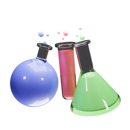Frasco químico  3D Icon