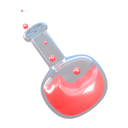 Frasco químico  3D Icon