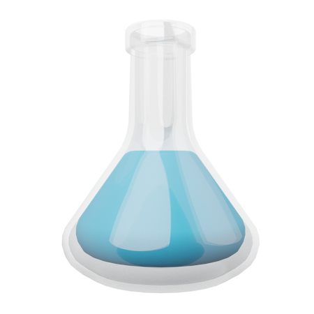 Frasco químico  3D Icon
