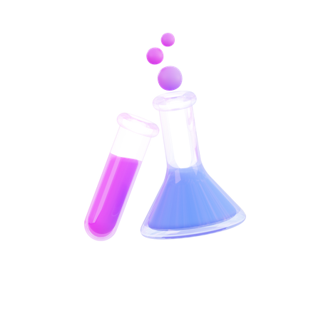 Frasco químico  3D Icon