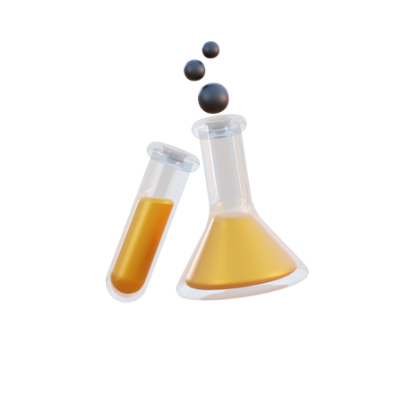 Frasco químico  3D Icon
