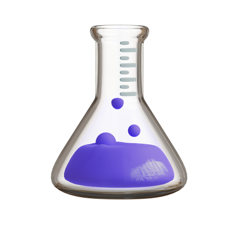 Frasco químico  3D Icon