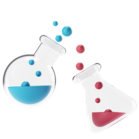 Frasco químico  3D Icon