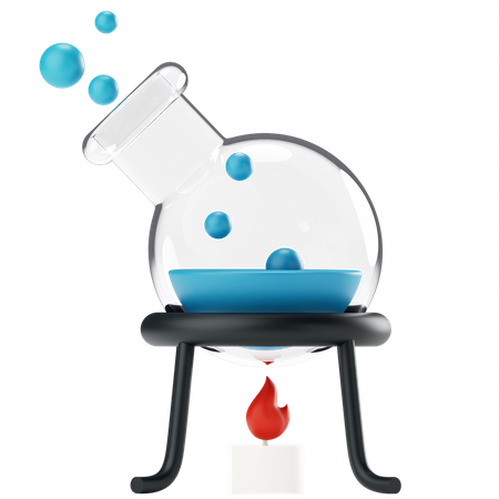 Frasco químico  3D Icon
