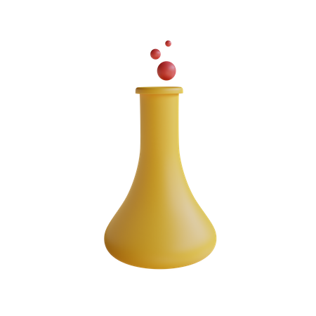 Frasco químico  3D Icon