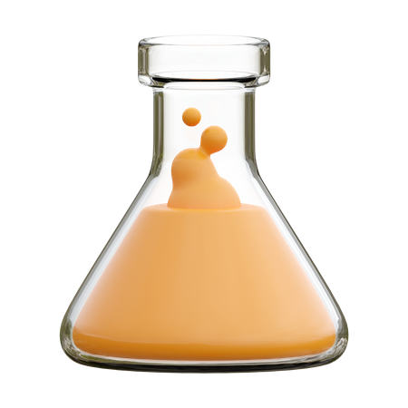 Frasco químico  3D Icon