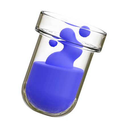 Frasco químico  3D Icon