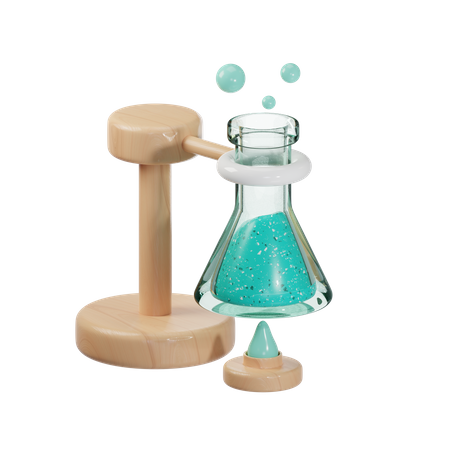 Frasco químico  3D Icon