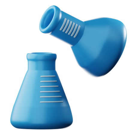 Frasco químico  3D Icon