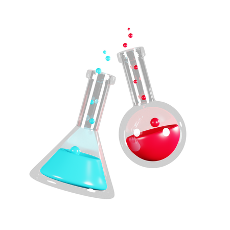 Frasco químico  3D Icon