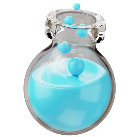 Frasco químico  3D Icon