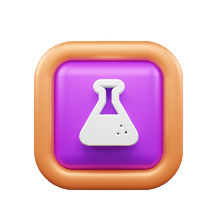 Frasco químico  3D Icon