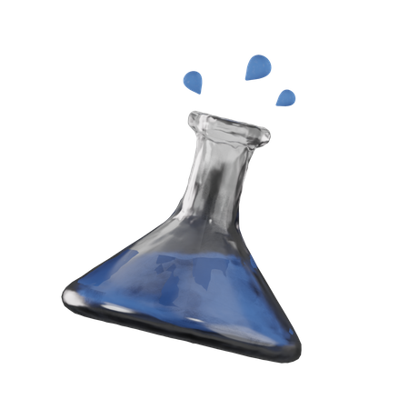 Frasco químico  3D Icon
