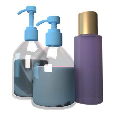 Frascos de shampoo  3D Icon