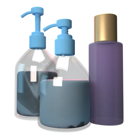 Frascos de shampoo  3D Icon