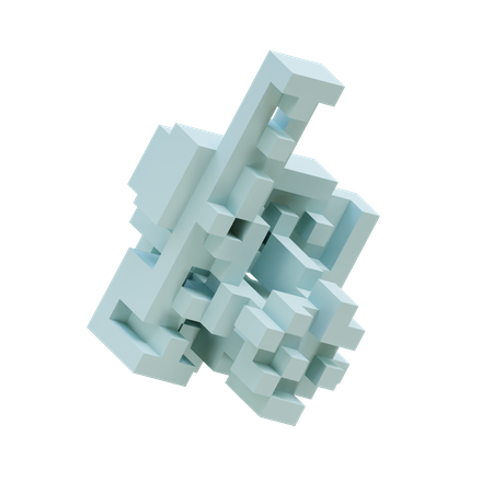 Fratura de células de gelo polar  3D Icon