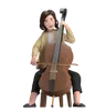 Frau mit Cello