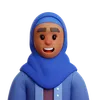 Frau mit Hijab