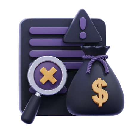 Fraud Detection  3D Icon