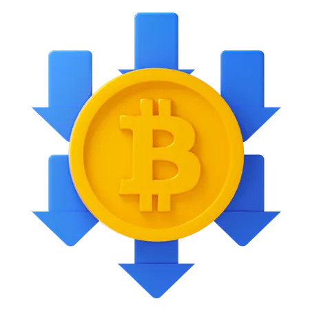 Fraude au bitcoin  3D Icon