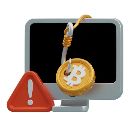 Fraude au bitcoin  3D Icon