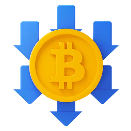 Fraude de bitcoin  3D Icon