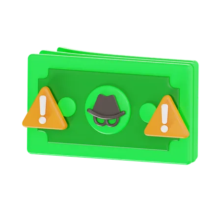 Fraude de dinero  3D Icon